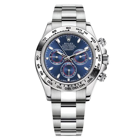 rolex daytona white gold blue dial|rolex daytona 116509 white gold.